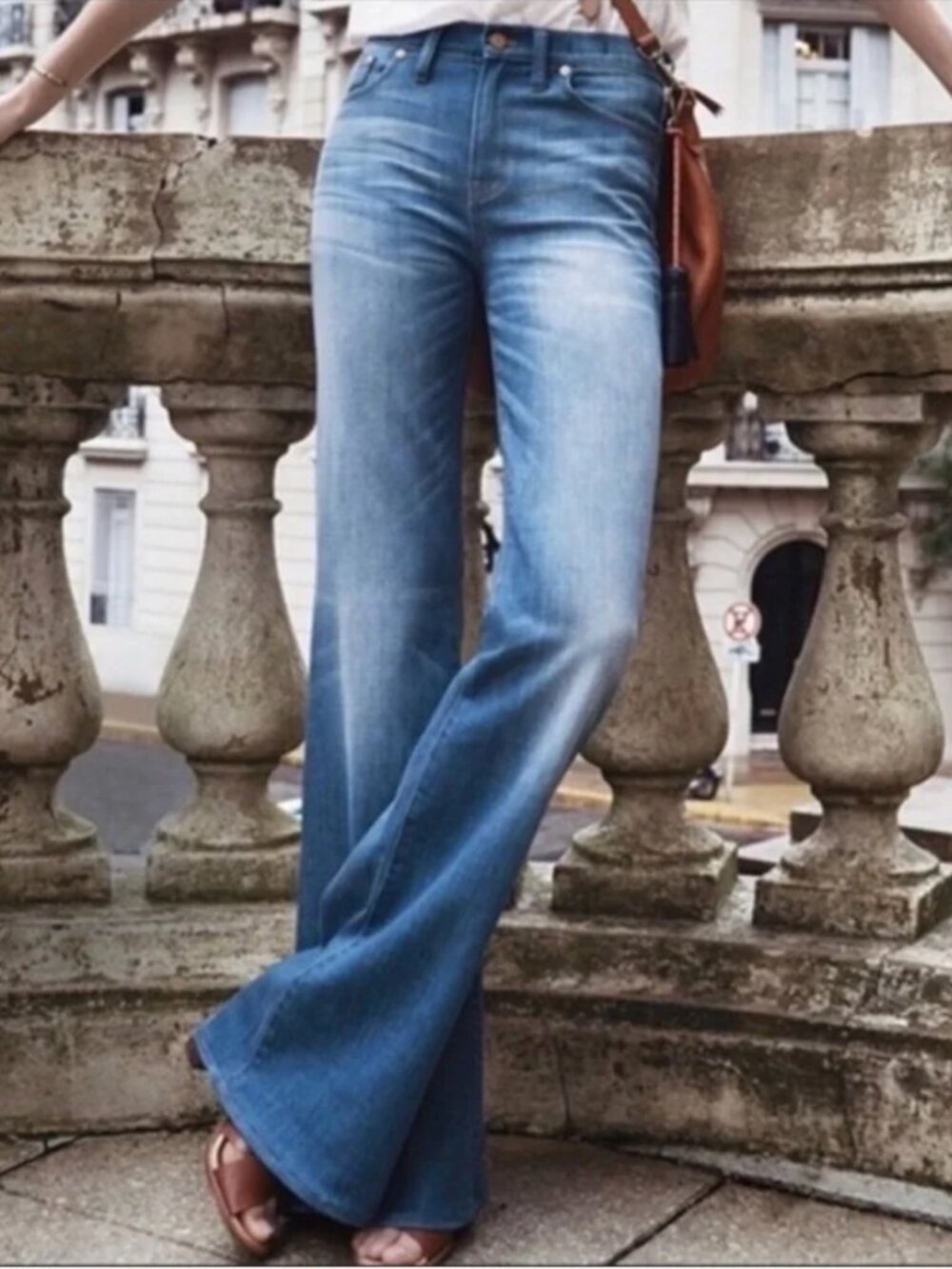 MADEWELL Flea Market Blue denim Flare Jeans Womens 27
